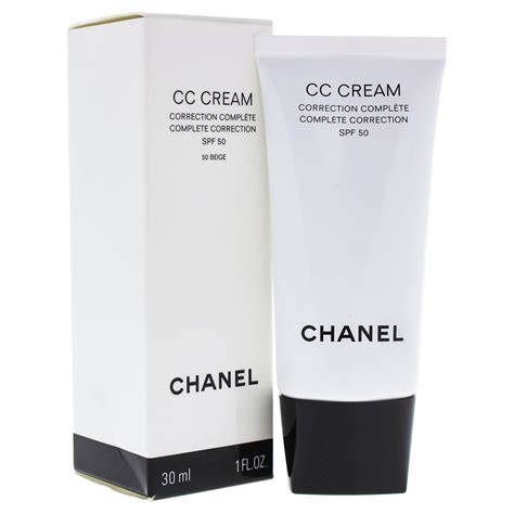 chanel cc cream complete correction spf50|tinted sunscreen by chanel.